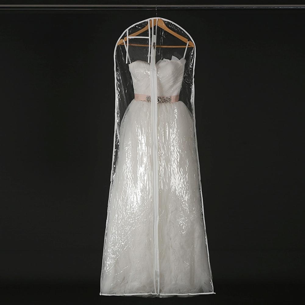 Wedding Dress Storage Bag - Transparent Coat Protective Dust Cover-1915197384246300673