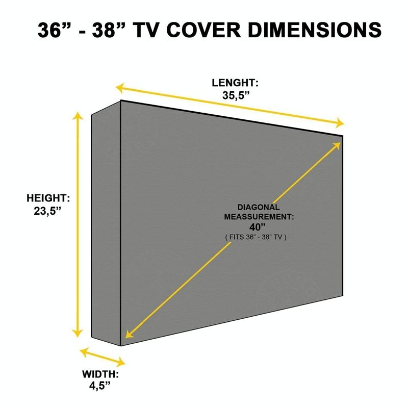 Universal Outdoor Tv Cover - 52-55 Inch Waterproof & Dustproof-1924671880028098567