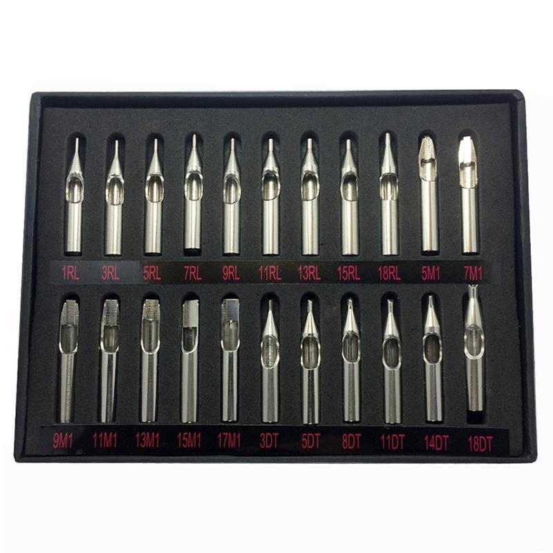 22-Piece Stainless Steel Tattoo Nozzle Set For Tattoo Supply-1915197699116896262