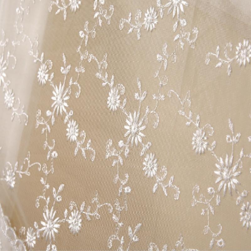 White Lace Piano Dust Cover - Embroidered Full Size 153X33X120Cm-1915196858876170242