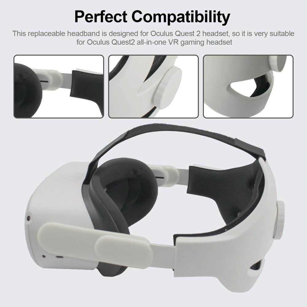 Comfortable Vr Headband For Oculus Quest 2 - Lightweight-1915197083615367172