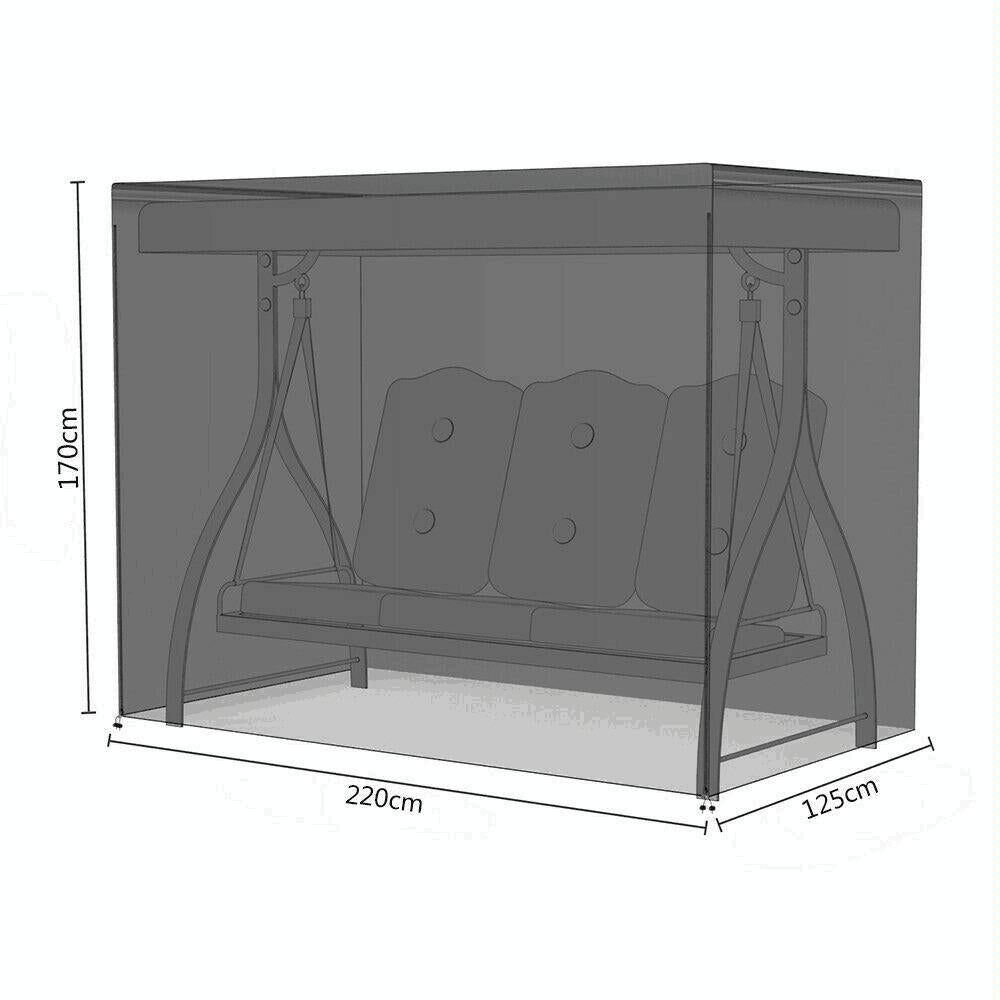 Waterproof Swing Dust Cover For Outdoor Garden Rocking Chair - 220X125X170Cm Size-1915197005399986182