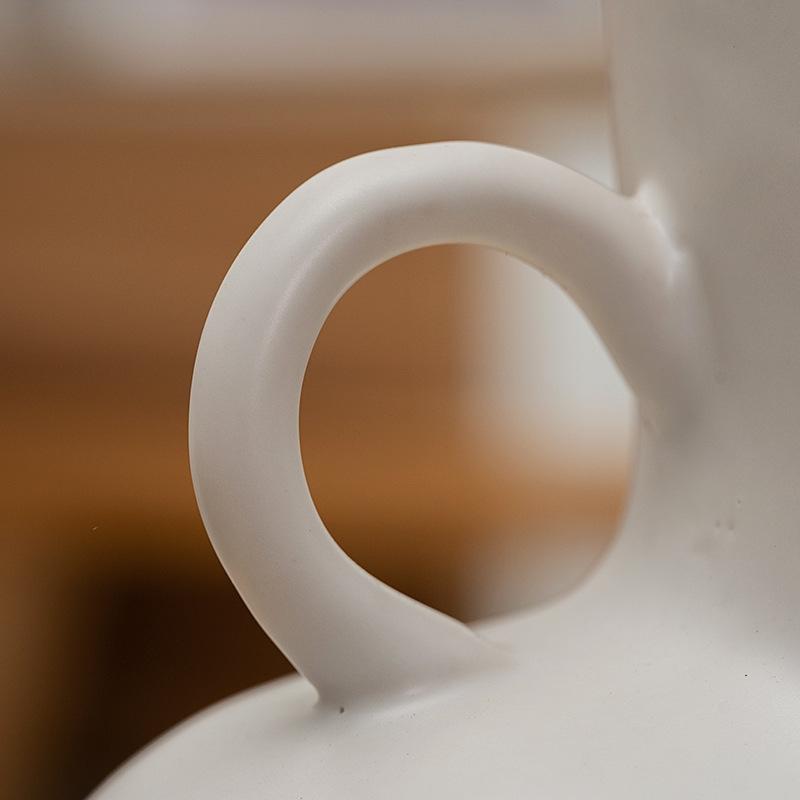Large White Ceramic Vase For Home Decor With Dried Flower Design-1915197609455259652