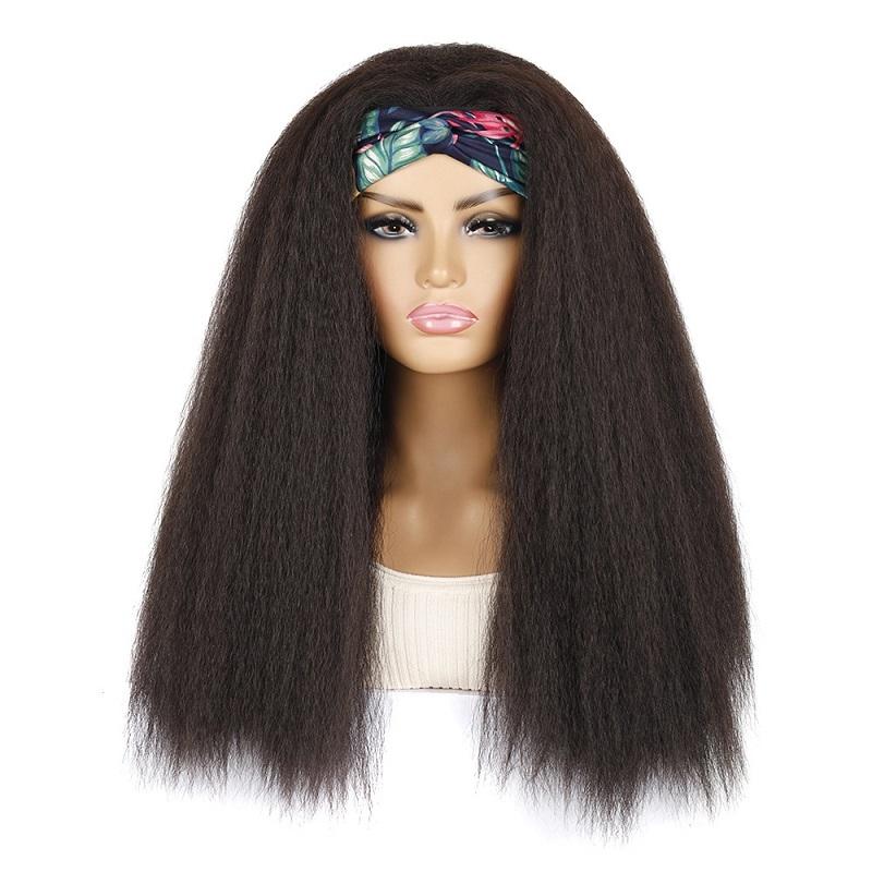 4Xc Long Hair Turban Headband With Corn Beard Wig-1915197269745995781