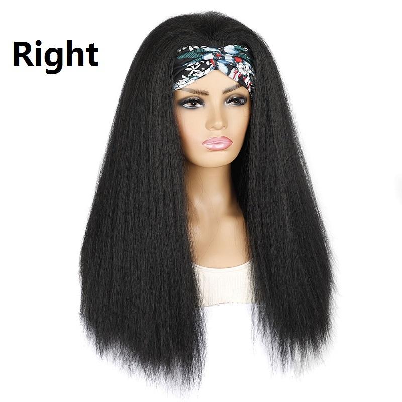 18C Long Hair Turban Headband With Corn Beard Wig-1915197049251434498