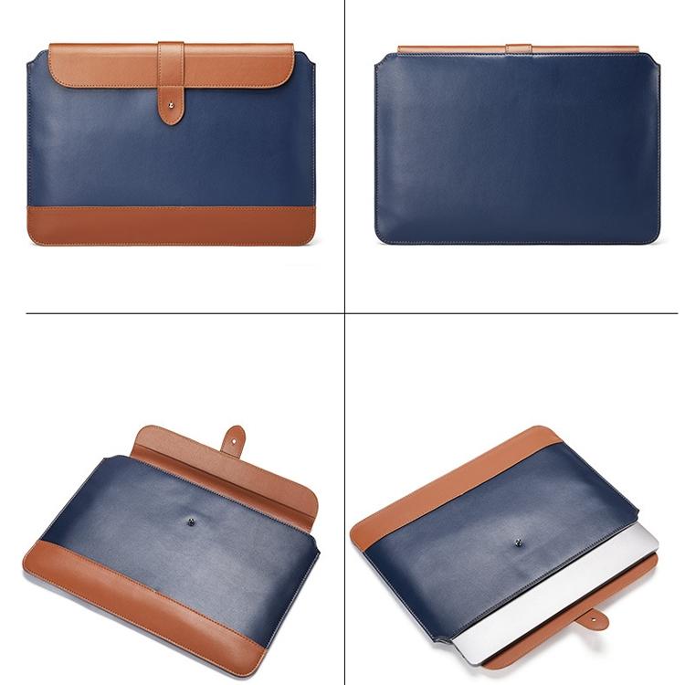 Microfiber Notebook Liner & Power Bag - Horizontal - Gray & Brown - 11-12 Inch-1915197049431789570