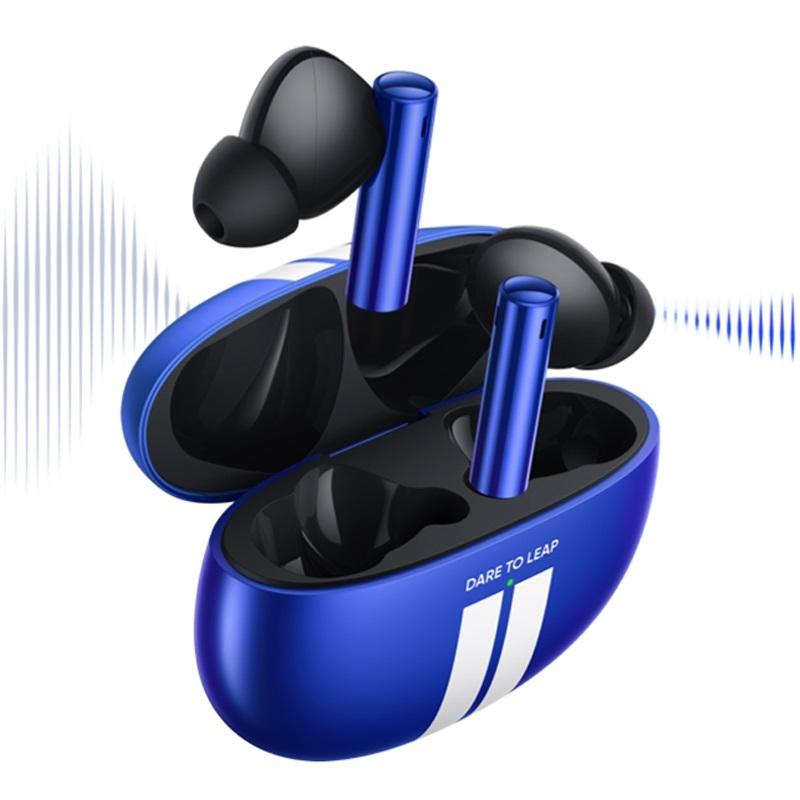 Blue Wireless Active Noise-Cancelling Earbuds For Sports-1922443421608448001
