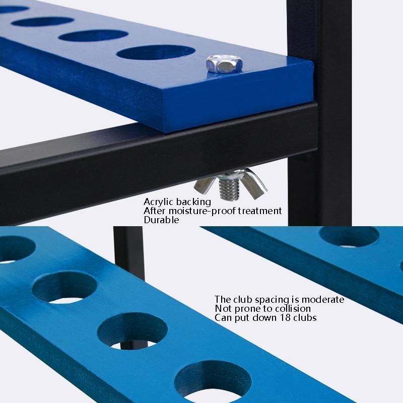 Golf Club Display Stand 18-Hole Double-Layer Rack 18 Rod Position-1922443431209209859