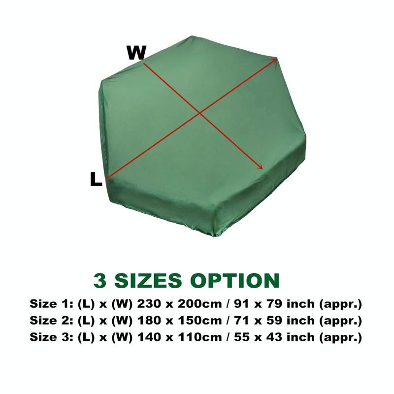Waterproof Hexagonal Toy Cover - Uv & Dust-Proof - 140X110Cm - Green-1915196650058551298