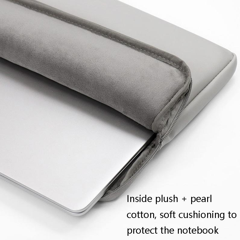 11 / 12 Inch Double-Layer Leather Laptop Bag - Gray-1915197073339322370