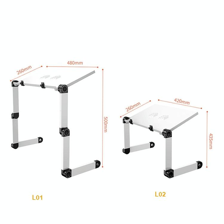 Portable Folding Laptop Desk With Adjustable Height And Storage-1915197821879980035