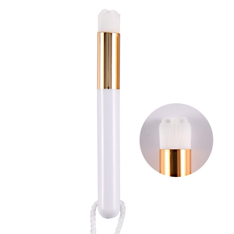 6-Piece Soft Nasal Washing Brush For Blackhead Removal And Deep Cleansing - Flower Head White Gold-1915197856747229189