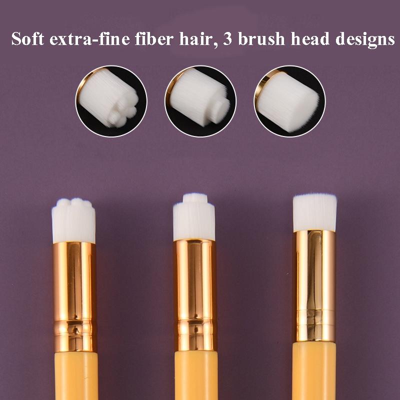 6-Piece Soft Nasal Washing Brush For Blackhead Removal And Deep Cleansing - Protruding Head In White Gold-1915197696080220164