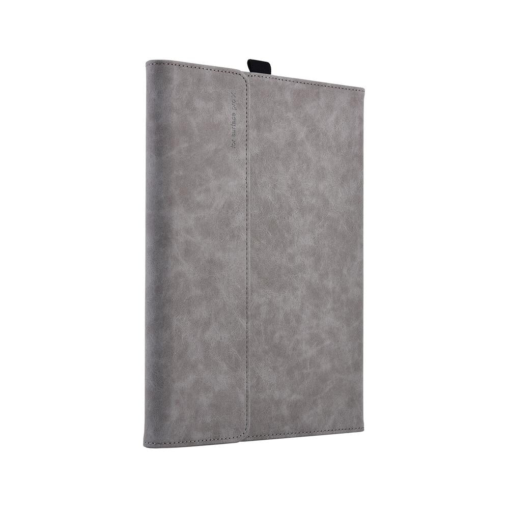 Light Gray Leather Tablet Case For Microsoft Surface Pro X - 13 Inch-1915197650911760386