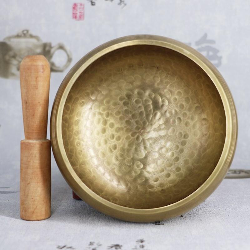 8Cm Buddha Sound Bowl With Mat Stick & Bag-1915196854052720644
