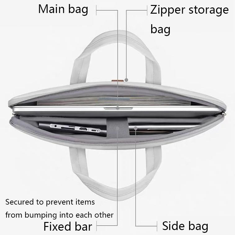 13-13.3 Inch Pink Pu Waterproof Laptop Bag - Durable And Stylish-1915196693842890755