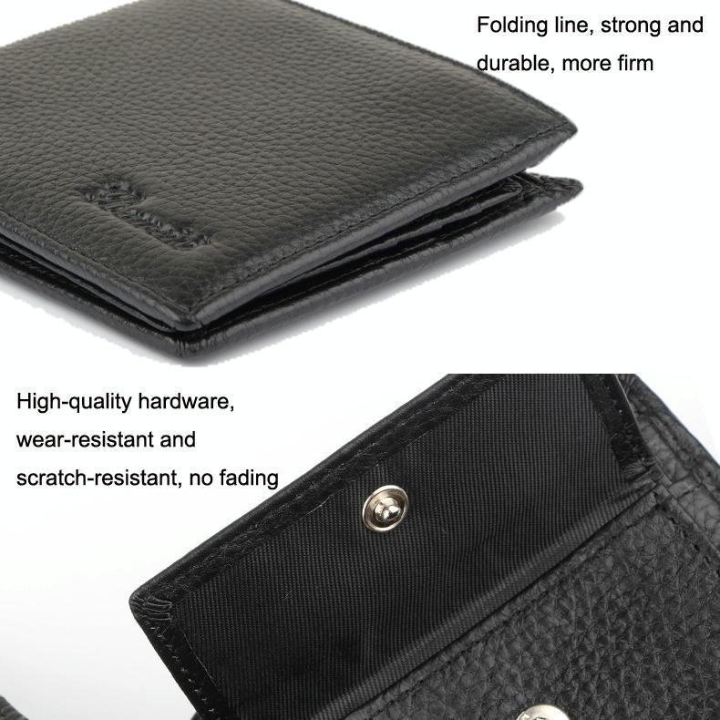Men Leather Coin Wallet With Rfid Protection-1915198141121040387