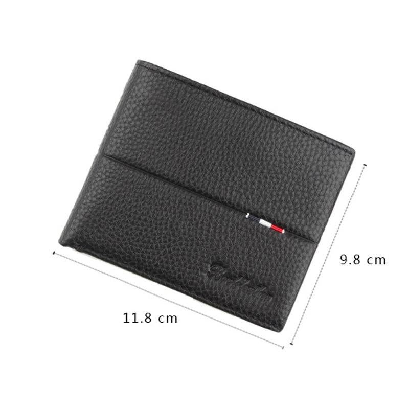 Rfid Men Short Wallet With Card Slots-1915197961730658306