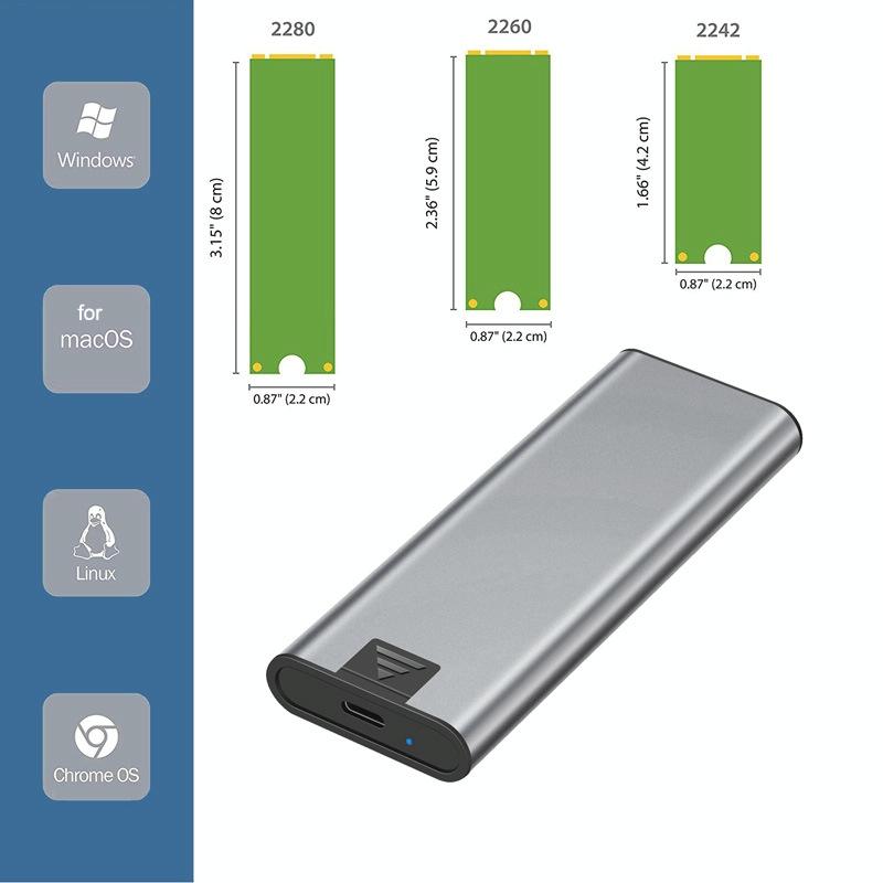 Aluminum M.2 Nvme Usb-C Enclosure-1915197855874813957