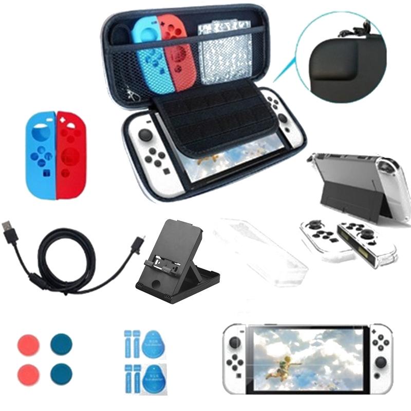 Switch Oled Bundle With Crystal Shell Remote Film And Storage Bag-1915197688891183110
