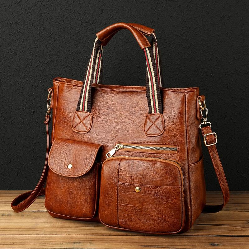 Yellow Middle-Aged Mother Bag With Multi-Pocket Capacity-1915197132369956871