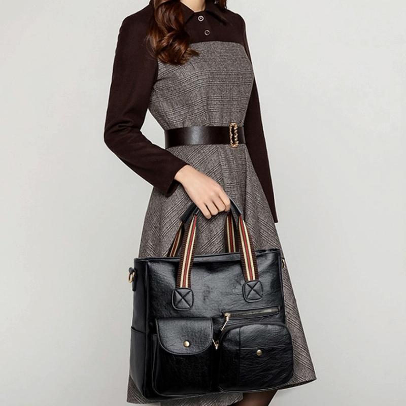 Yellow Middle-Aged Mother Bag With Multi-Pocket Capacity-1915197132369956869
