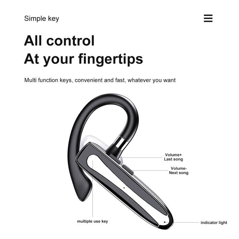 Wireless Hanging Ear Bluetooth Earphone - Business Model-1915197129362640899