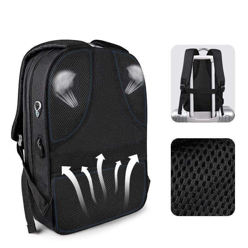 13-15.6 Inch Anti-Theft Laptop Backpack In Mysterious Black-1915196902975082498