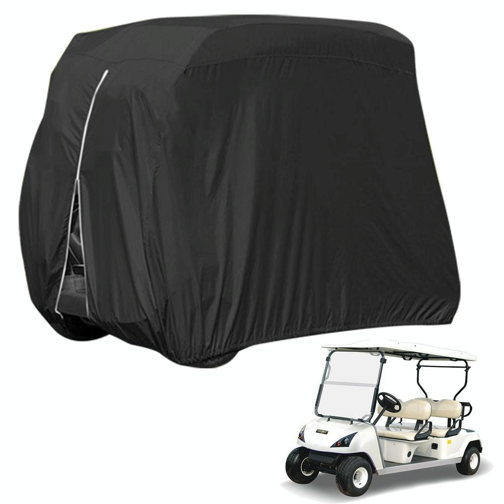 Waterproof Golf Cart Cover - 275 X 122 X 168 Cm - Black-1915196974244696071