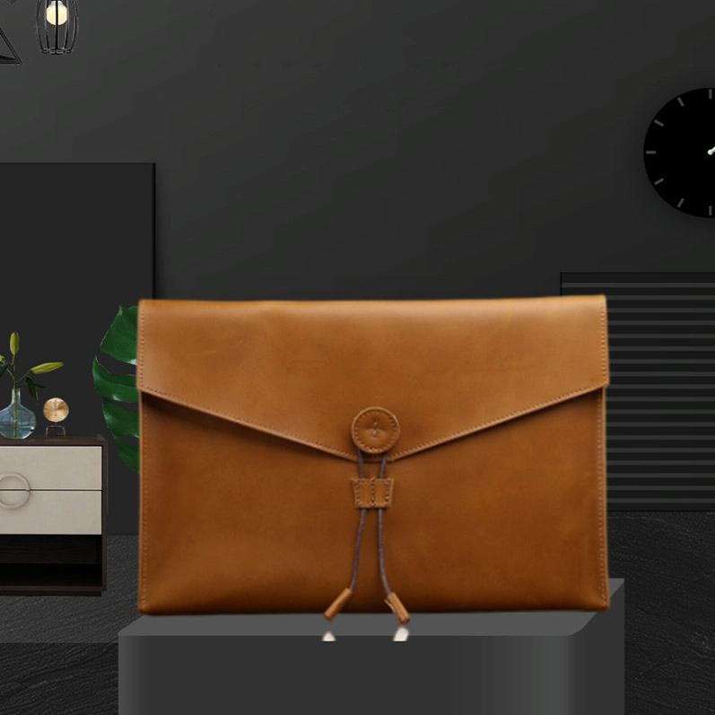 Leather Business Briefcase - Durable And Stylish-1915198310684168193