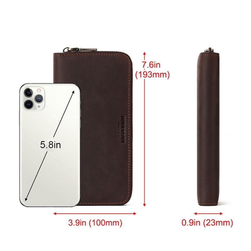 Men Retro Long Wallet With Rfid Protection-1915196879021412354