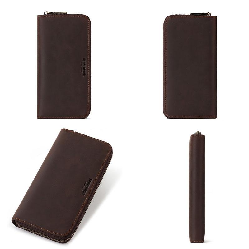 Men Retro Long Wallet With Rfid Protection-1915196879021412355