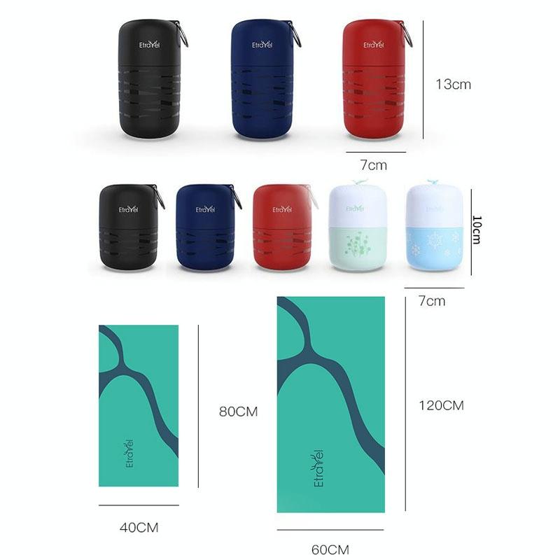 Double-Sided Fleece Bath Towel - Quick-Drying Small Blue-1915197799666946049