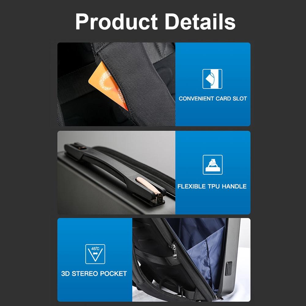 Waterproof Expandable Backpack With Usb Charging - Silver Regular-1915198314899443718