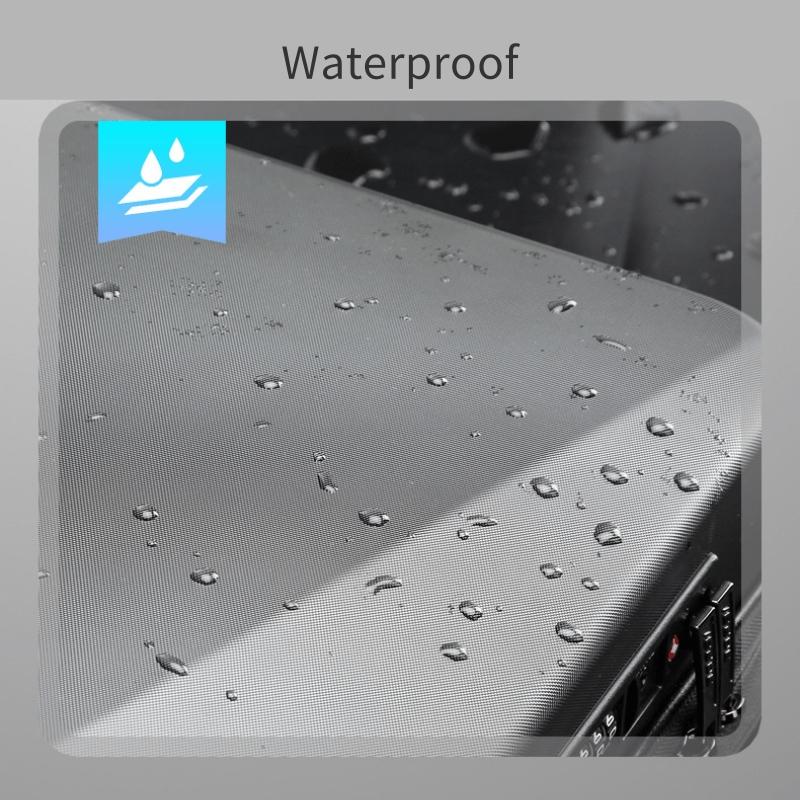 Waterproof Expandable Backpack With Usb Charging And Password Lock - Silver-1915198129985163269