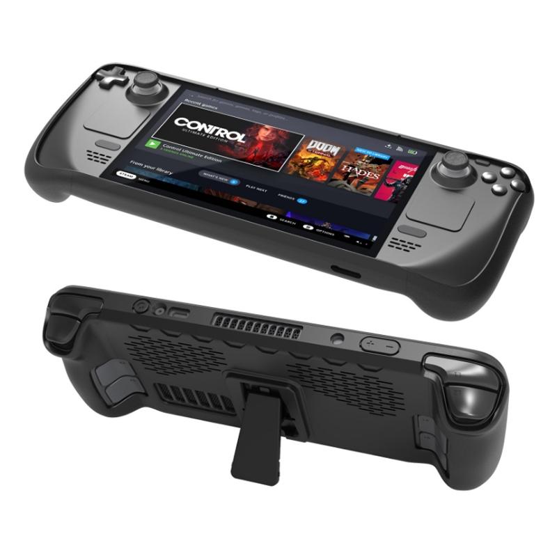 Tpu Case + Touchpad Sticker For Steam Deck Handheld - Compact Protection-1915197507944714246