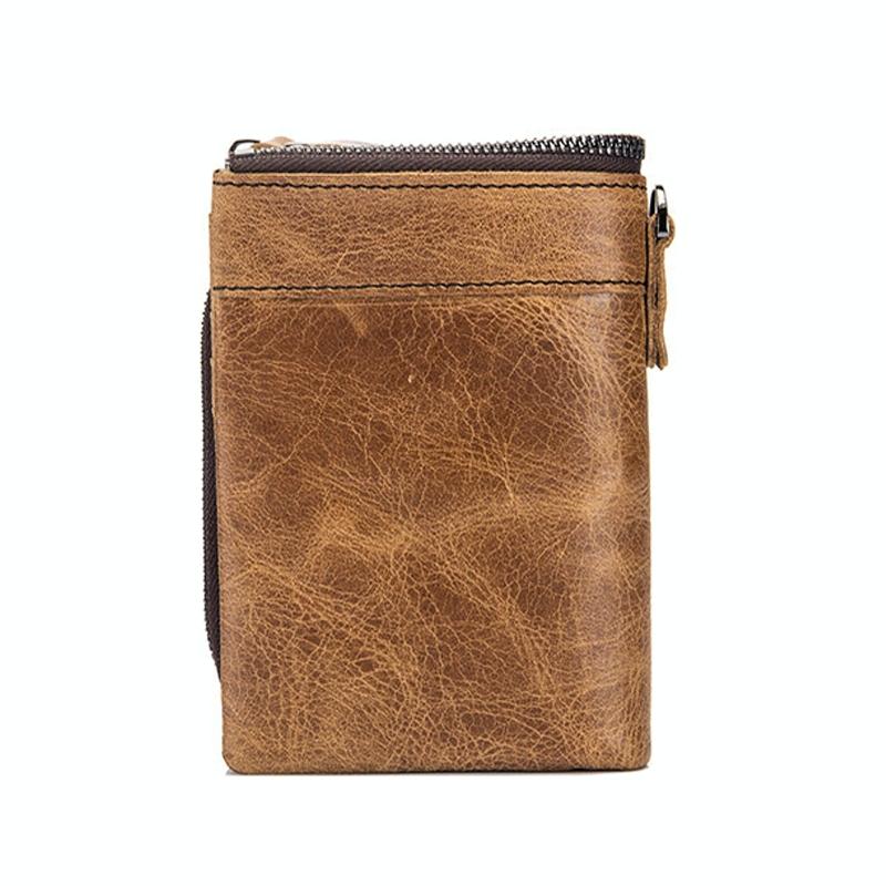 Detachable Rfid Leather Wallet - Anti-Theft-1915196930548436992