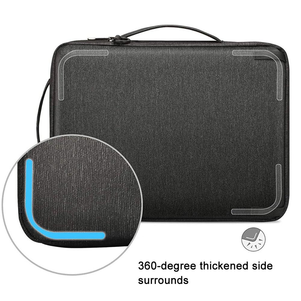 Waterproof Multifunctional Laptop Bag - 13.3-14 Inch - Black-1915196841104904195