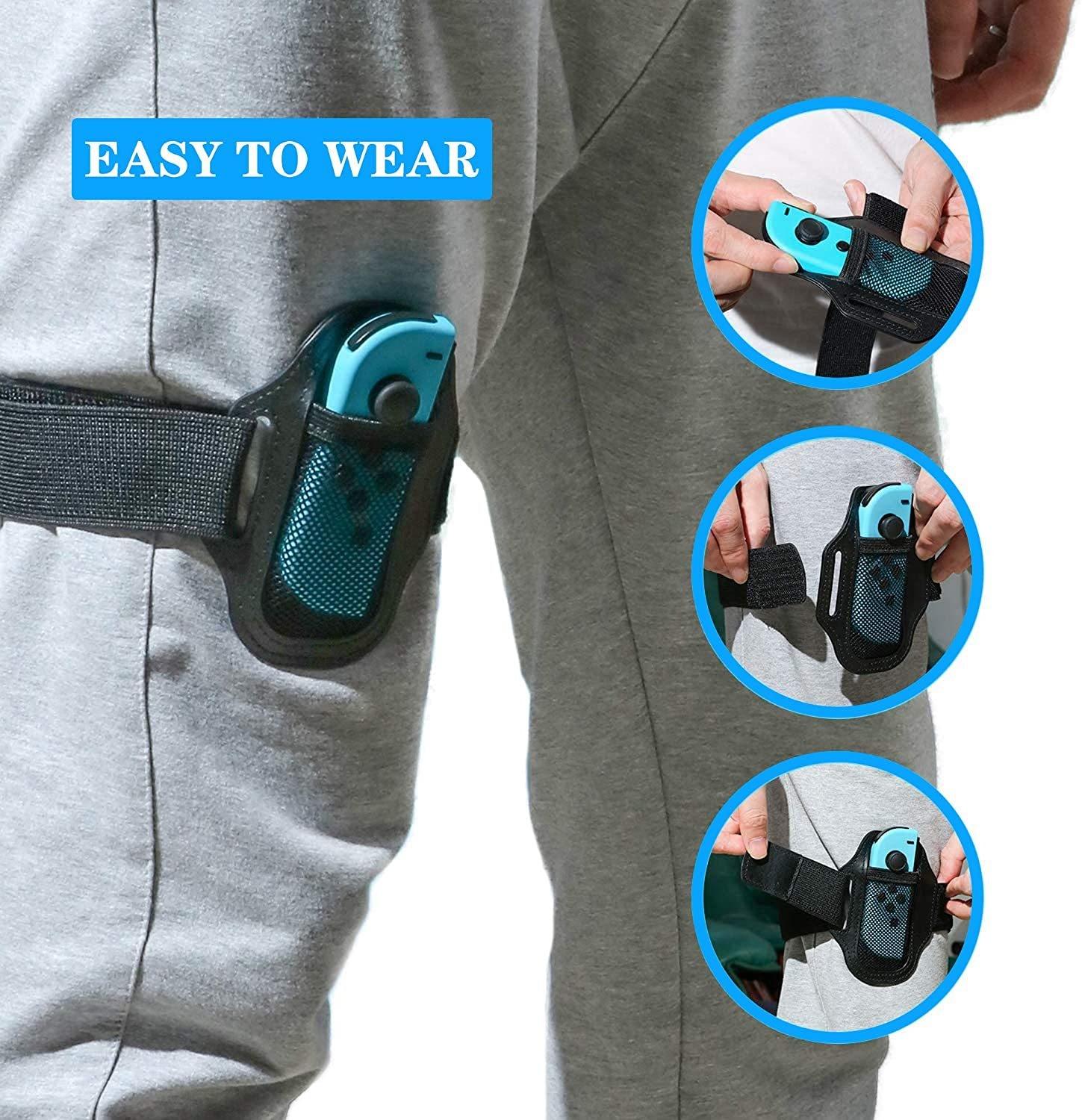 Flexible Joycon Leg Strap With Adjustable Band-1915197057791037444