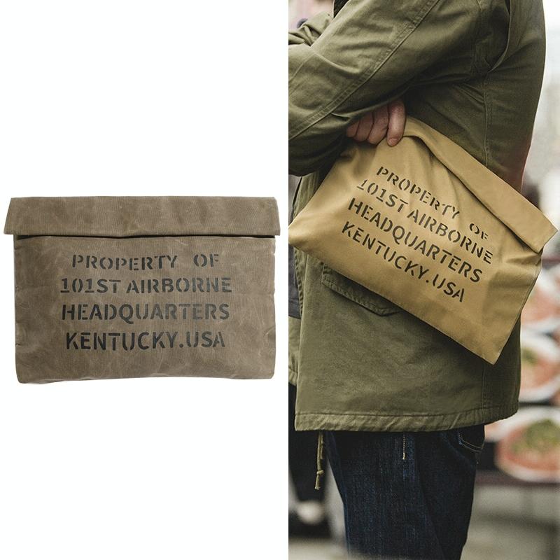 Vintage Canvas Handbag For Documents And Files - Coffee-1915196938383396864