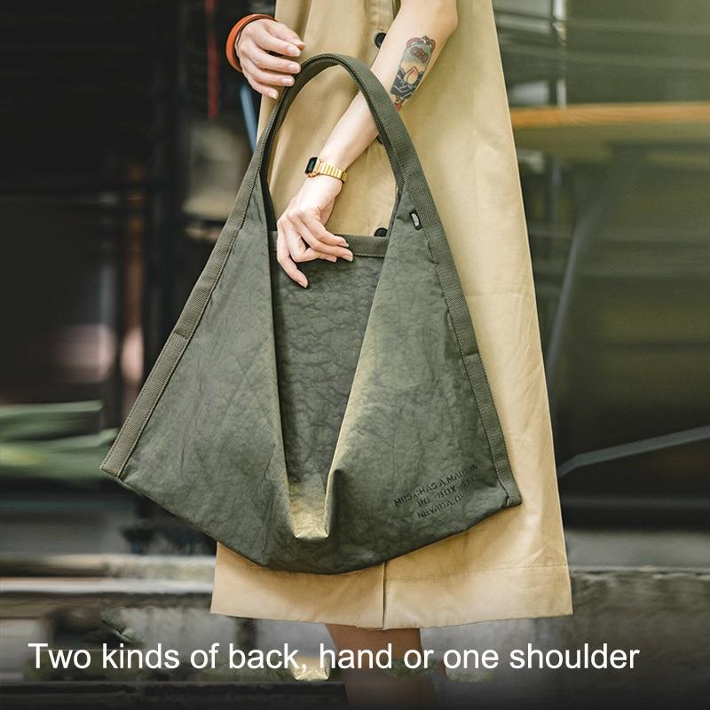 Waterproof Nylon Handbag - Large Capacity Army Green-1915196939343892485