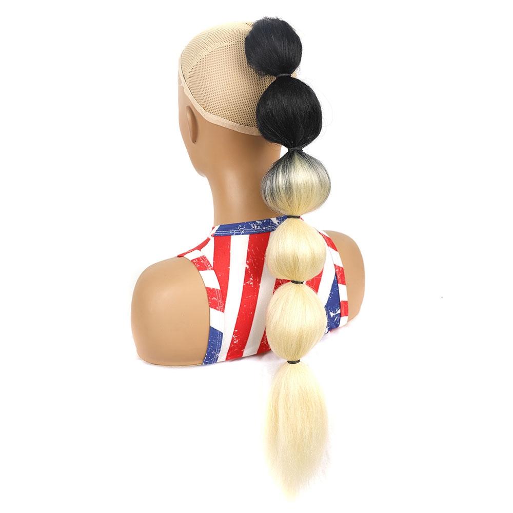 Long Drawstring Shaggy Bubble Ponytail Wig In 1Bt613-1915197029840195589