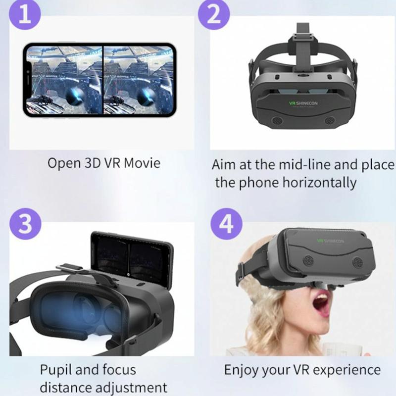 Mobile Vr Glasses - 3D Virtual Reality-1915196819772674054
