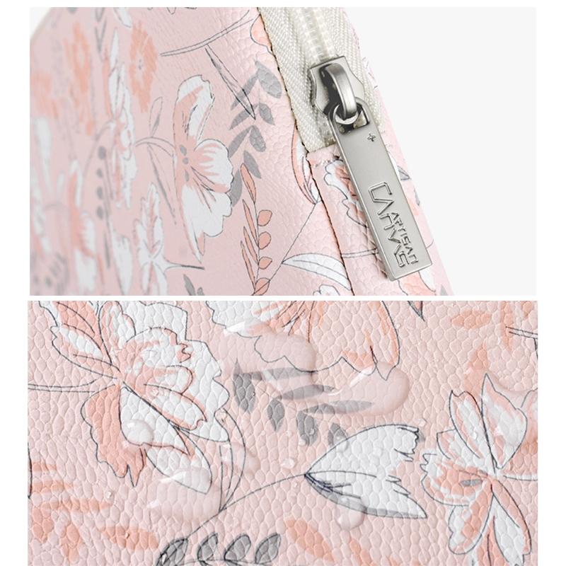Waterproof 15 Laptop Liner Bag In Light Pink Pu Leather-1915196660741443588