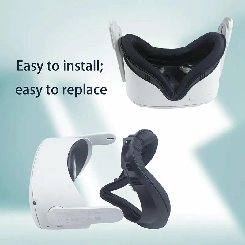 Anti-Sweat Eye Mask For Meta Quest 2 Vr Headset - Black-1922443386053332996
