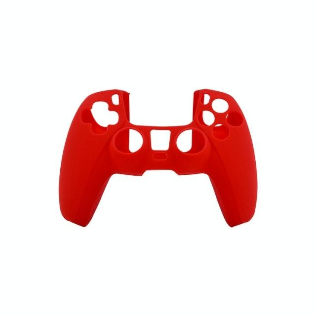 Red Silicone Protective Cover For Ps5 Controller-1915197848916463616