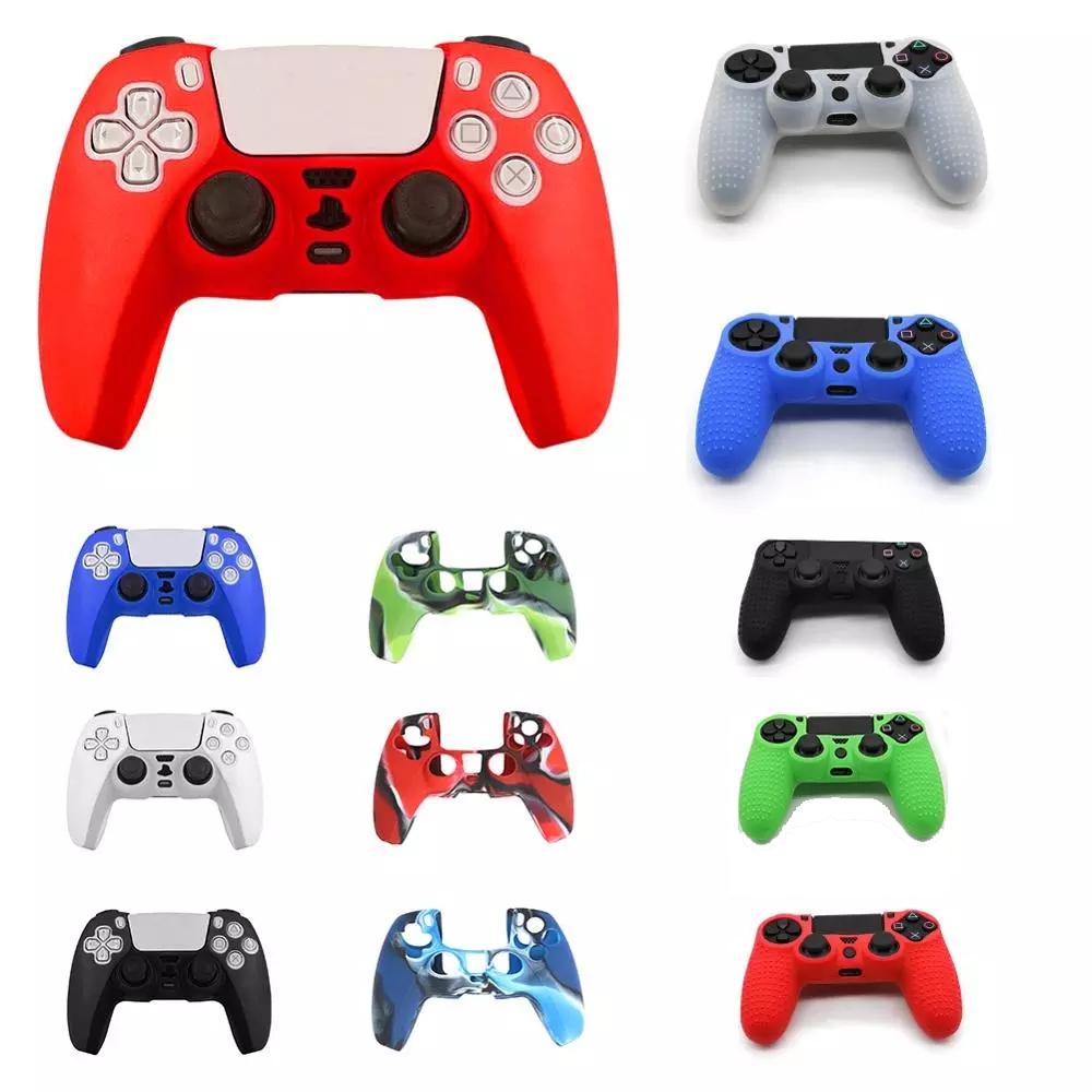 Camouflage Red Silicone Case For Ps5 Controller - Protective Cover-1915197451837509633