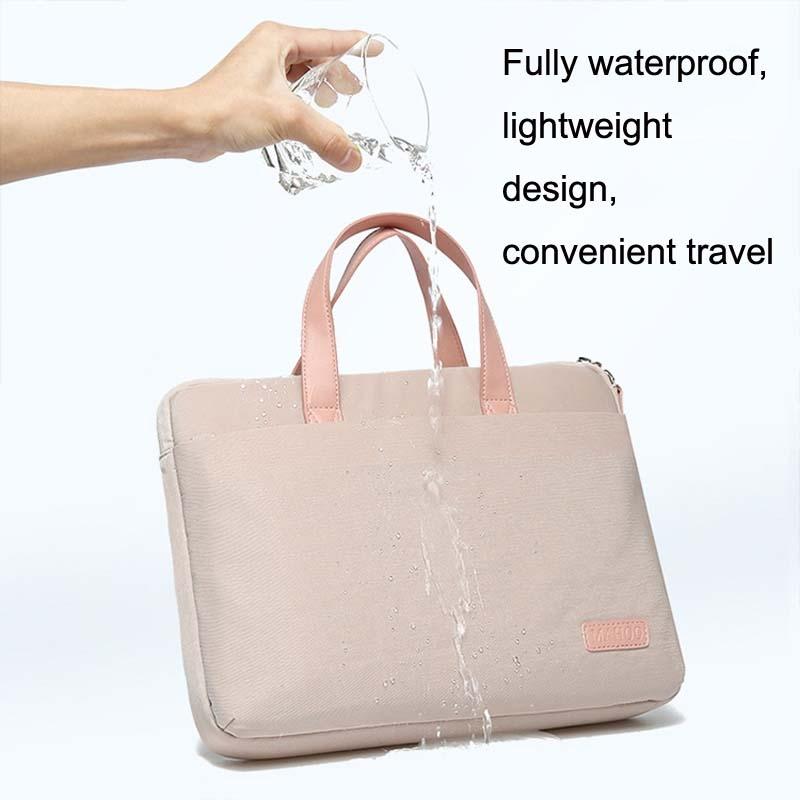 Ultra-Thin Macbook Laptop Bag With Mouse Pad - Khaki & Gray 13.3-14 Inches-1915197028791619588