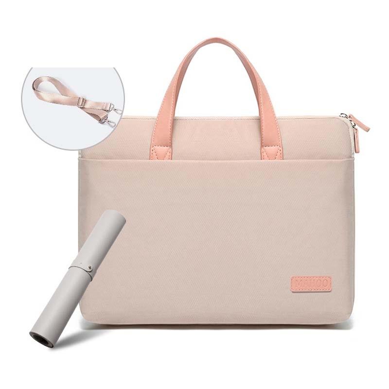 Ultra-Thin Macbook Laptop Bag With Mouse Pad - Khaki & Gray 13.3-14 Inches-1915197028791619591