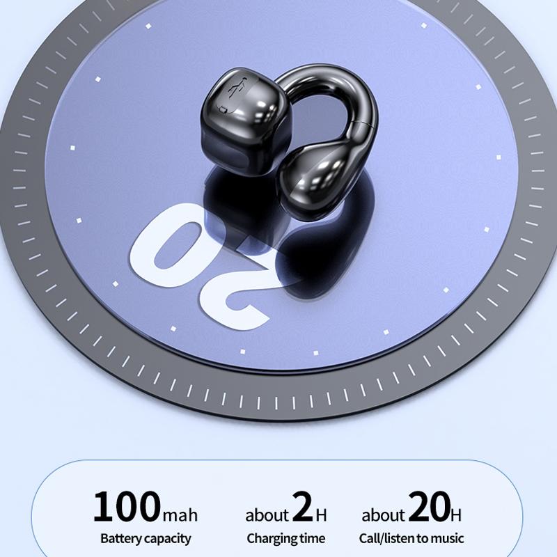 Waterproof Bluetooth Earphones With Ear Clip - M10-1915197436352139270